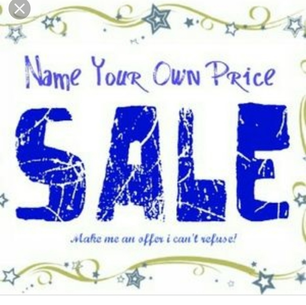 Name your own price sale